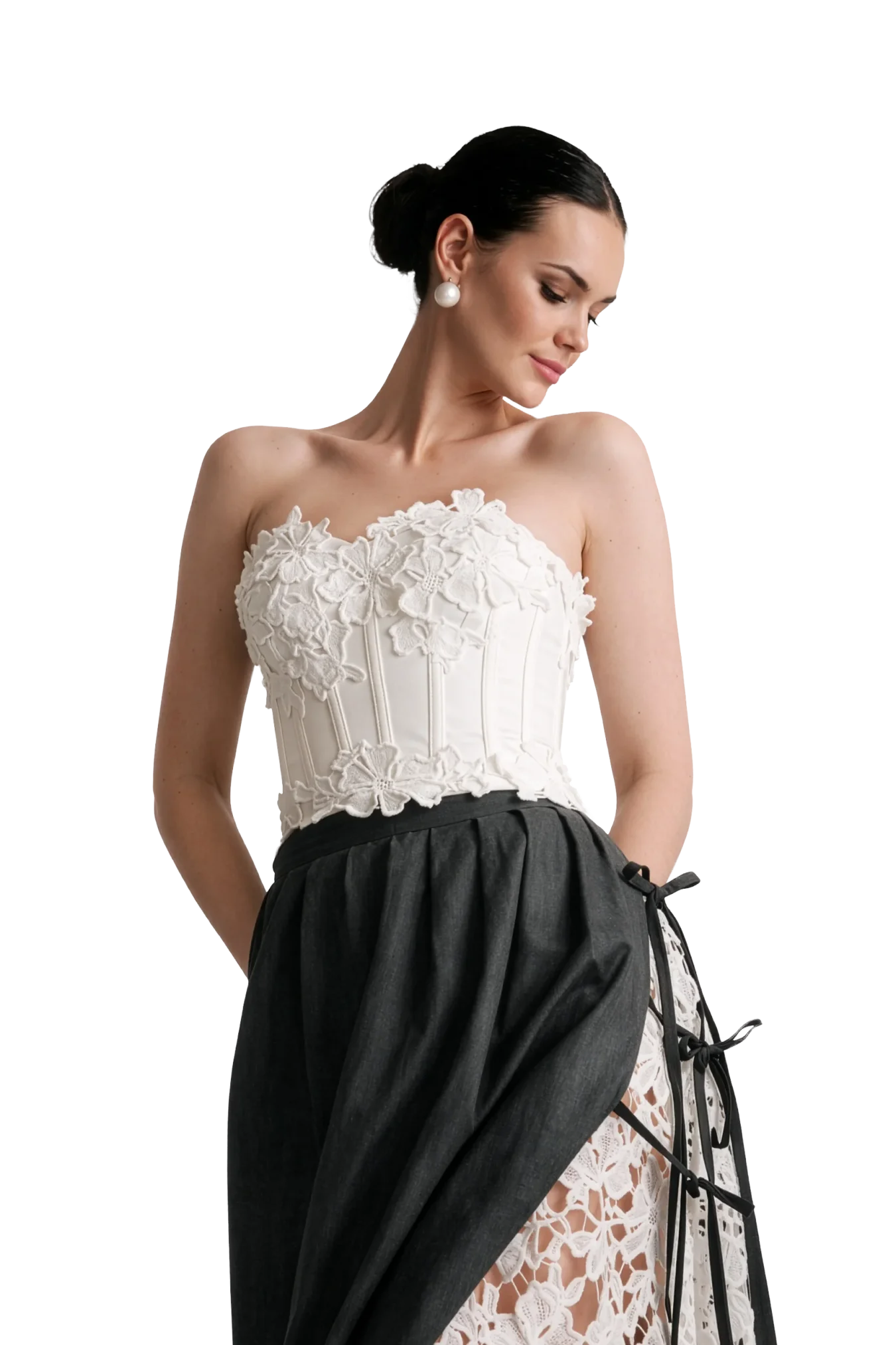 Moscow Runway Set (Corset + Linen Skirt)